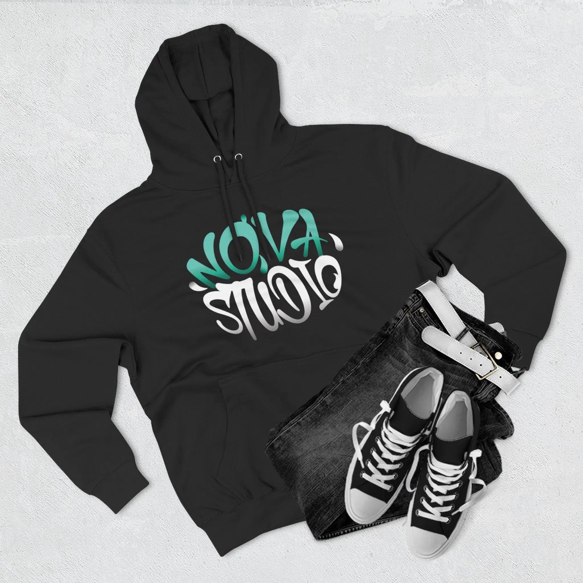 Nova Studio Three-Panel Hoodie - Cozy Streetwear, Unisex Gift, Casual Weekend Apparel, Trendy Layering Piece, Perfect for All Seasons