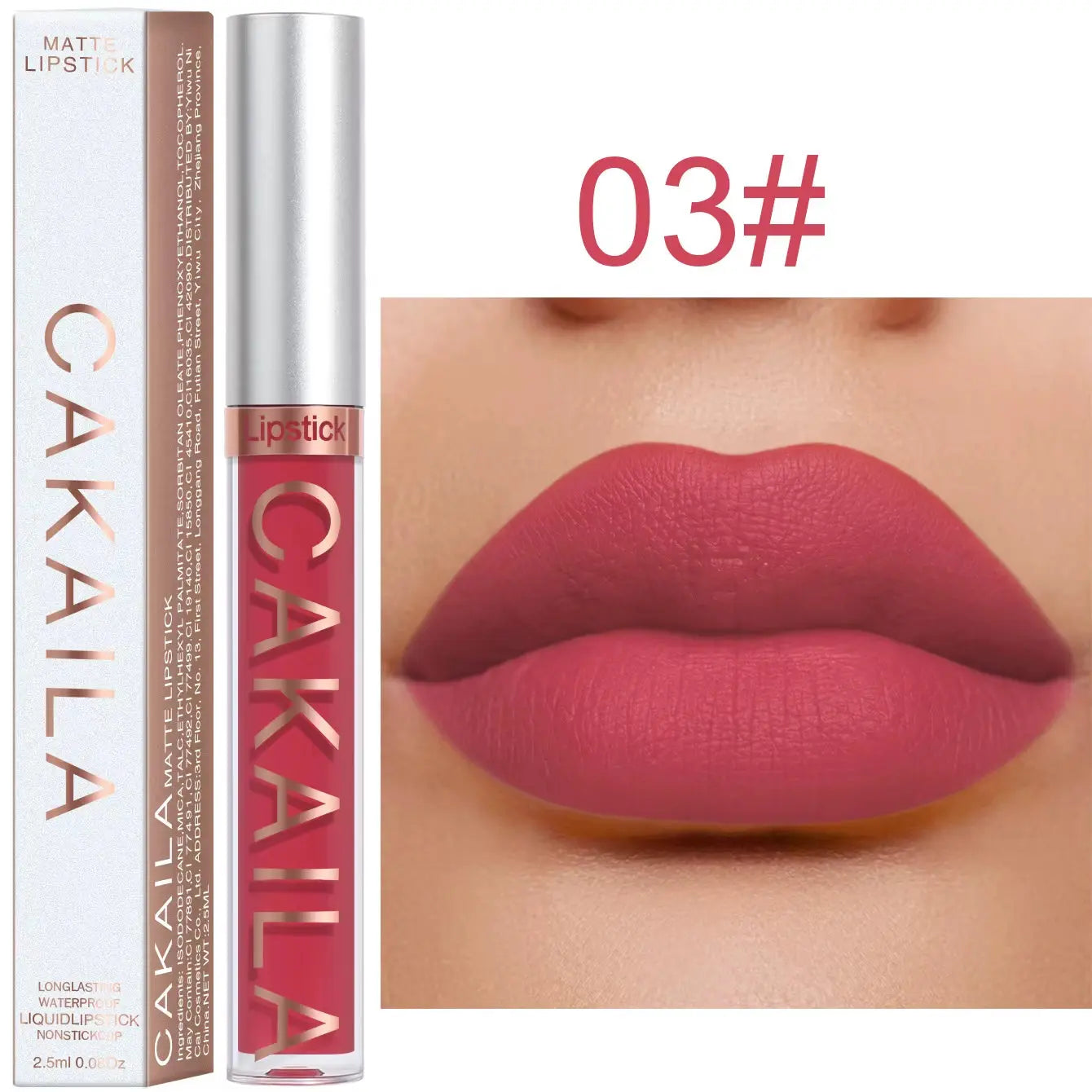 18 Color Lipstick Matte Non-Stick Cup Waterproof Lip Gloss