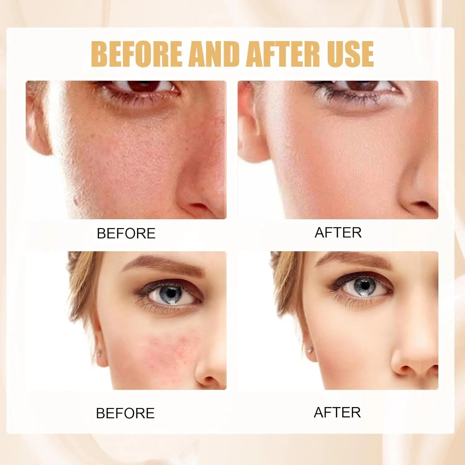TLM Color Changing Foundation, Moisturizing Warm Skin Flawless Full Coverage Face Foundation Makeup for All Skin. (1Pcs)
