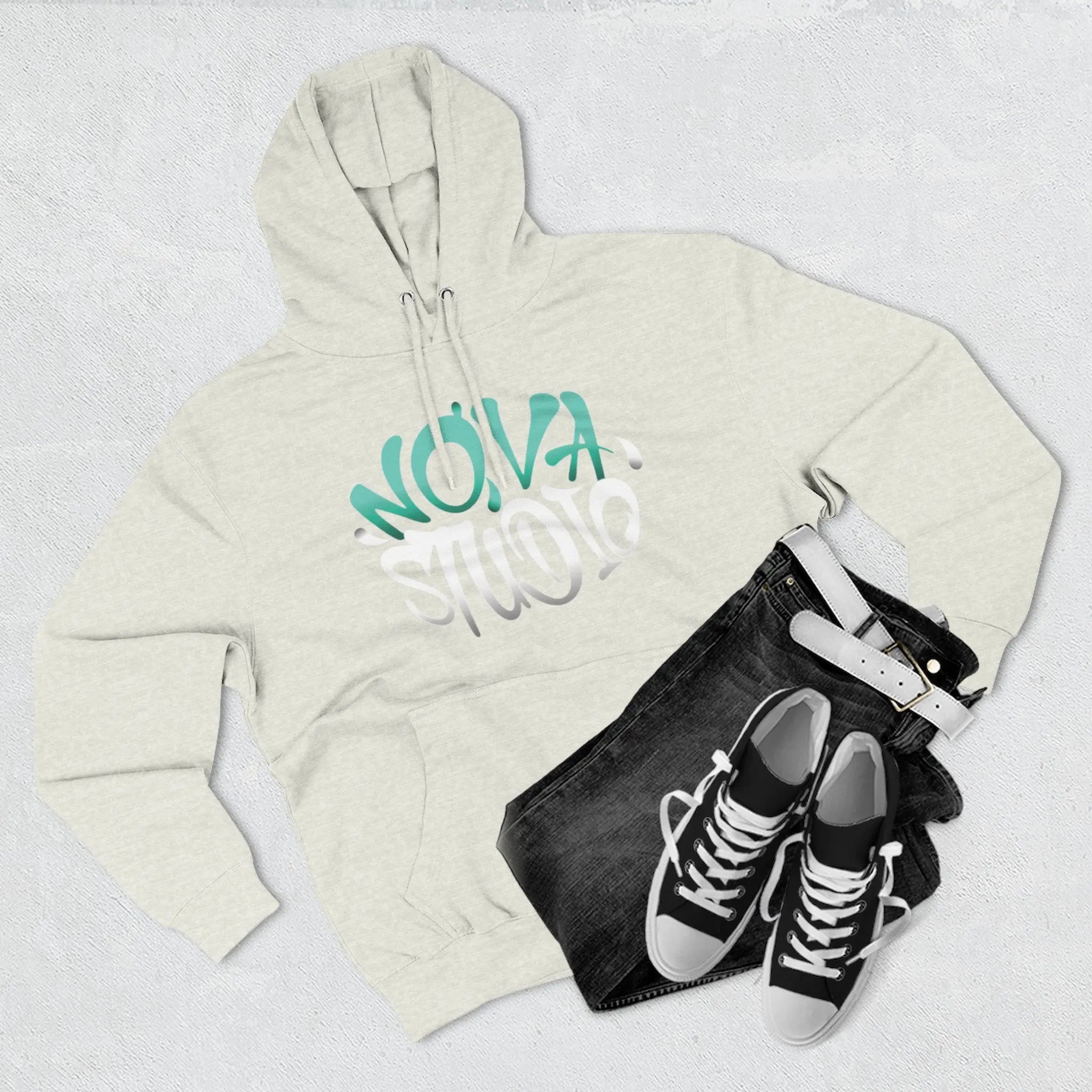 Nova Studio Three-Panel Hoodie - Cozy Streetwear, Unisex Gift, Casual Weekend Apparel, Trendy Layering Piece, Perfect for All Seasons