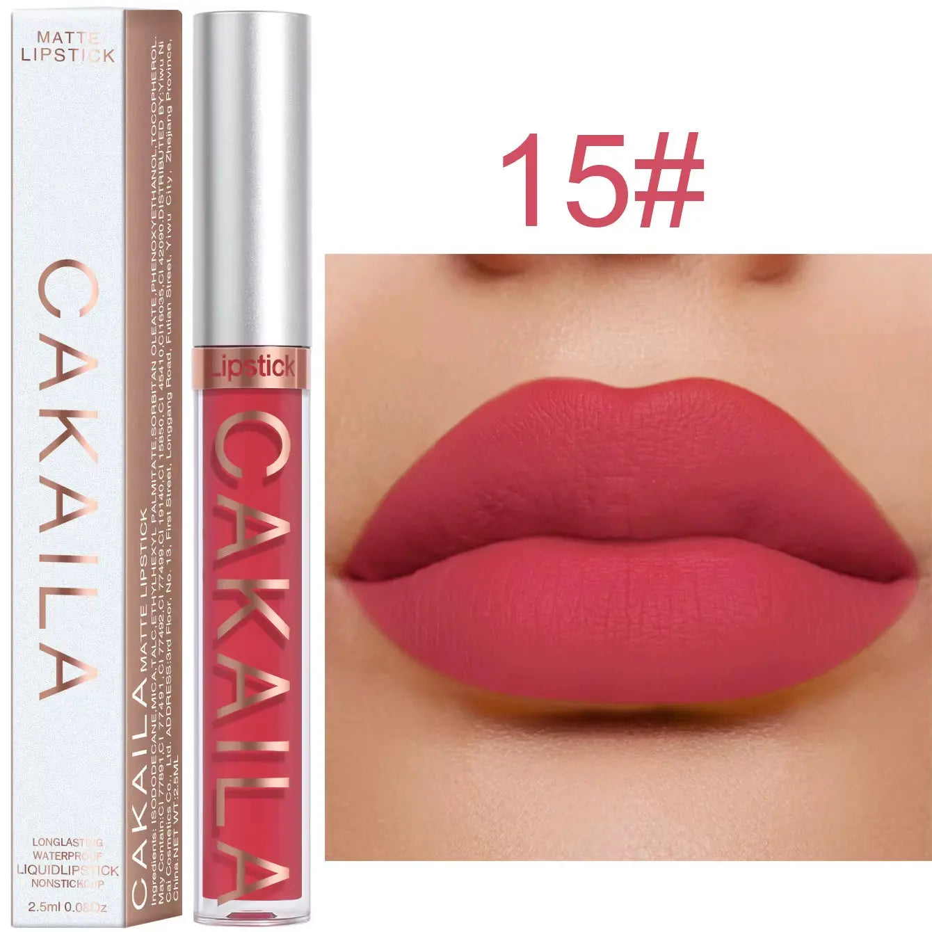 18 Color Lipstick Matte Non-Stick Cup Waterproof Lip Gloss