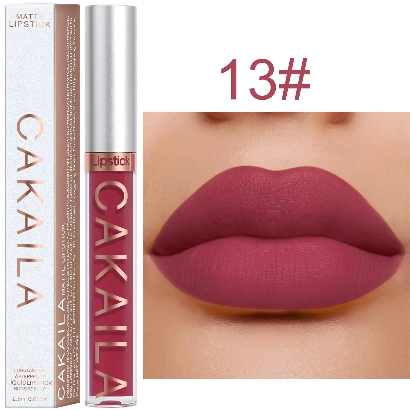 18 Color Lipstick Matte Non-Stick Cup Waterproof Lip Gloss