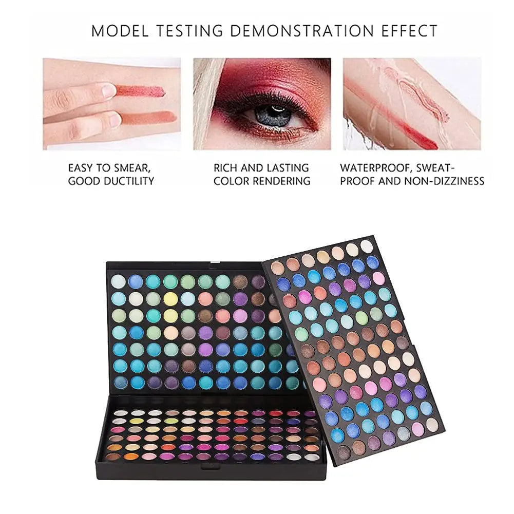 252 Colors Eyeshadow Palette Makeup Set 3 Layers High Pigmented Matte Shimmer Eyeshadow Pallet Professional Full Eye Makeup Kit Eyeshadow Box Ultimate Cosmetics Set