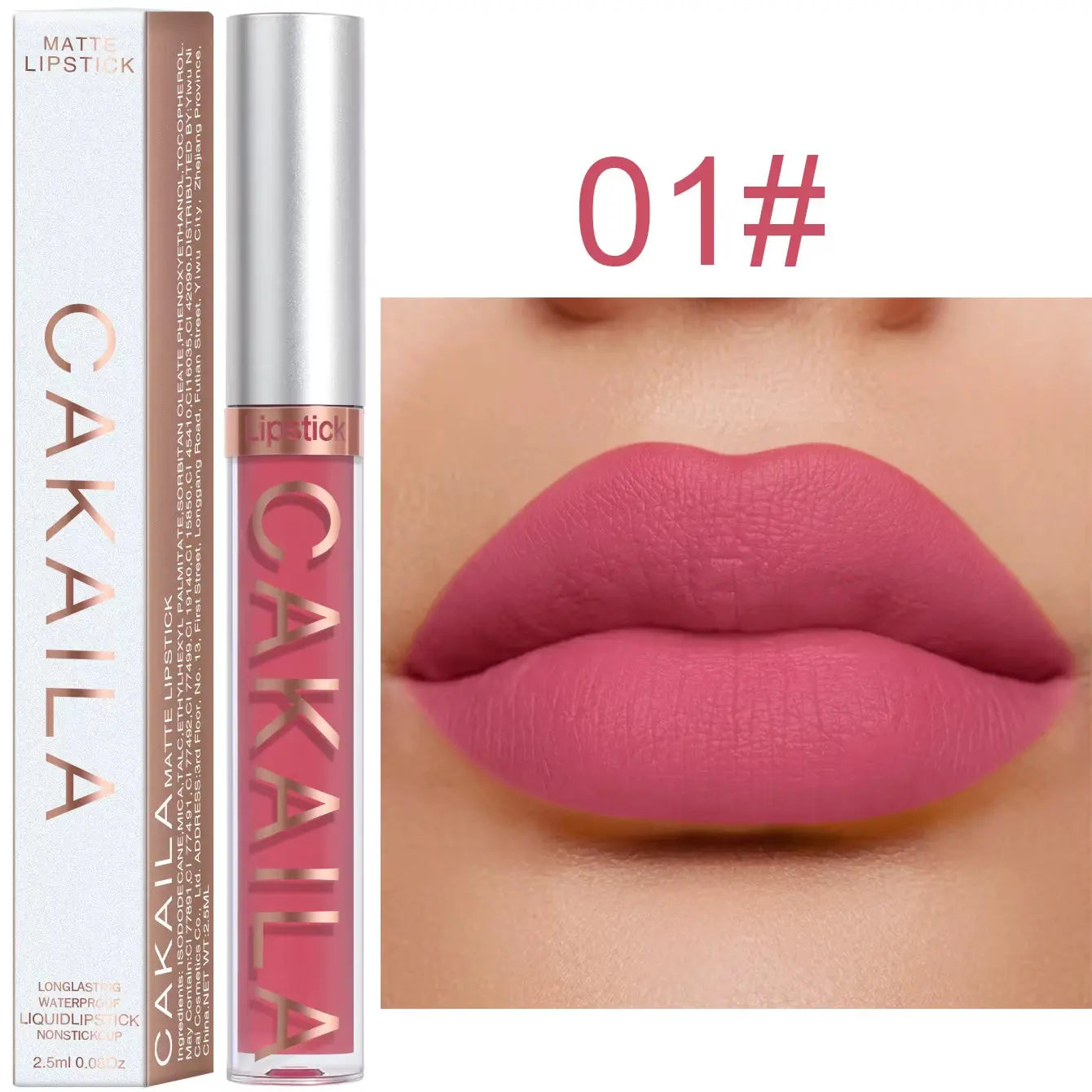 18 Color Lipstick Matte Non-Stick Cup Waterproof Lip Gloss