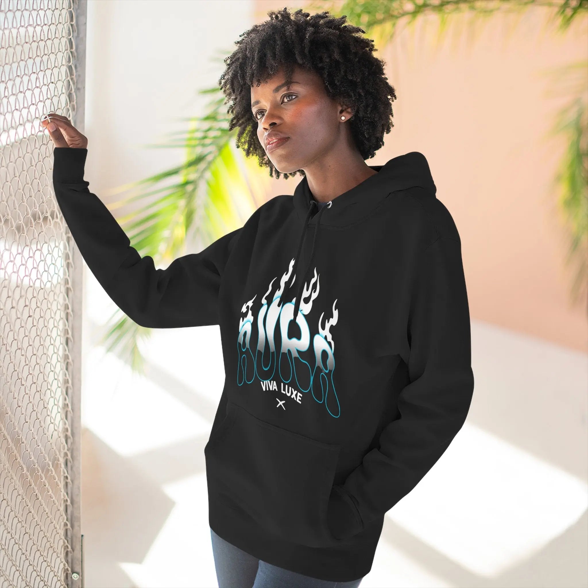 Fleece Hoodie Aura Design