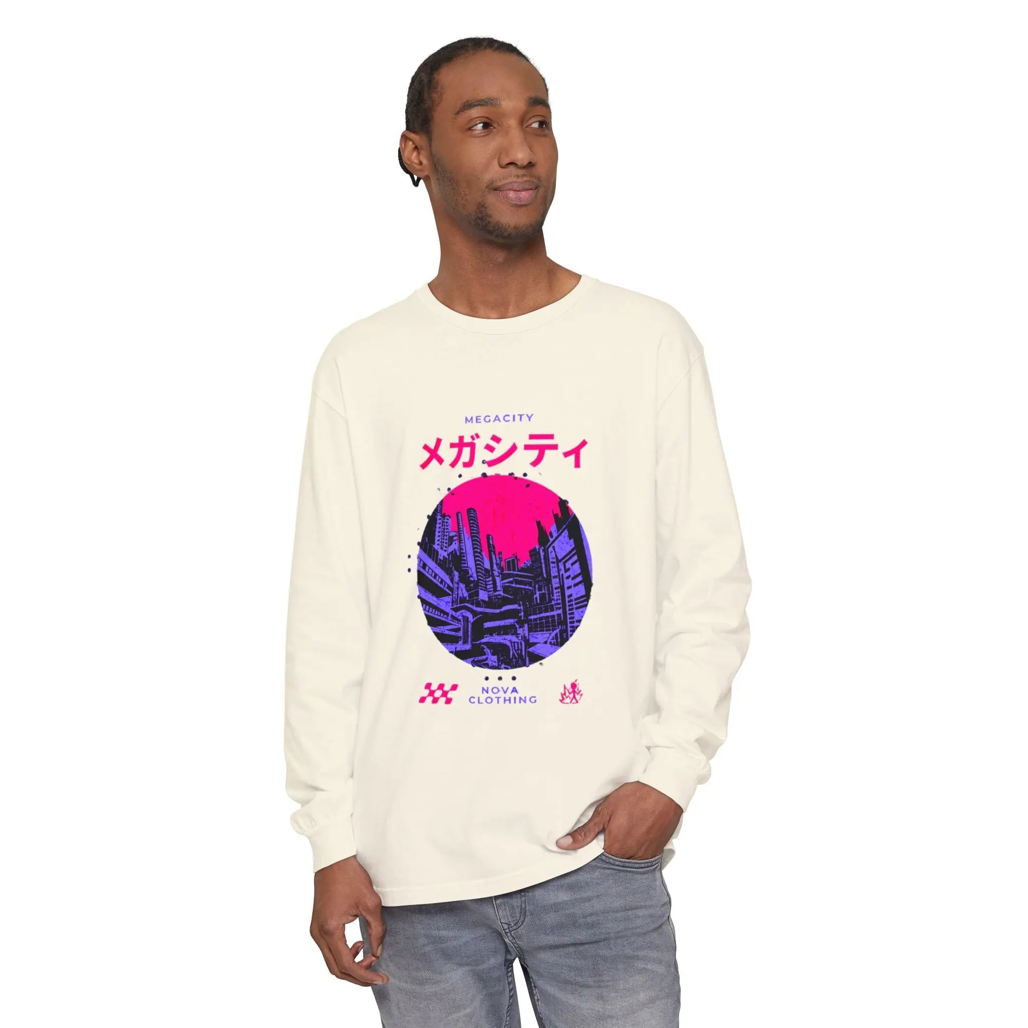 Retro Graphic Long Sleeve T-Shirt, Casual Unisex Tee, Streetwear, Gift for Him/Her, Perfect for Fall & Winter