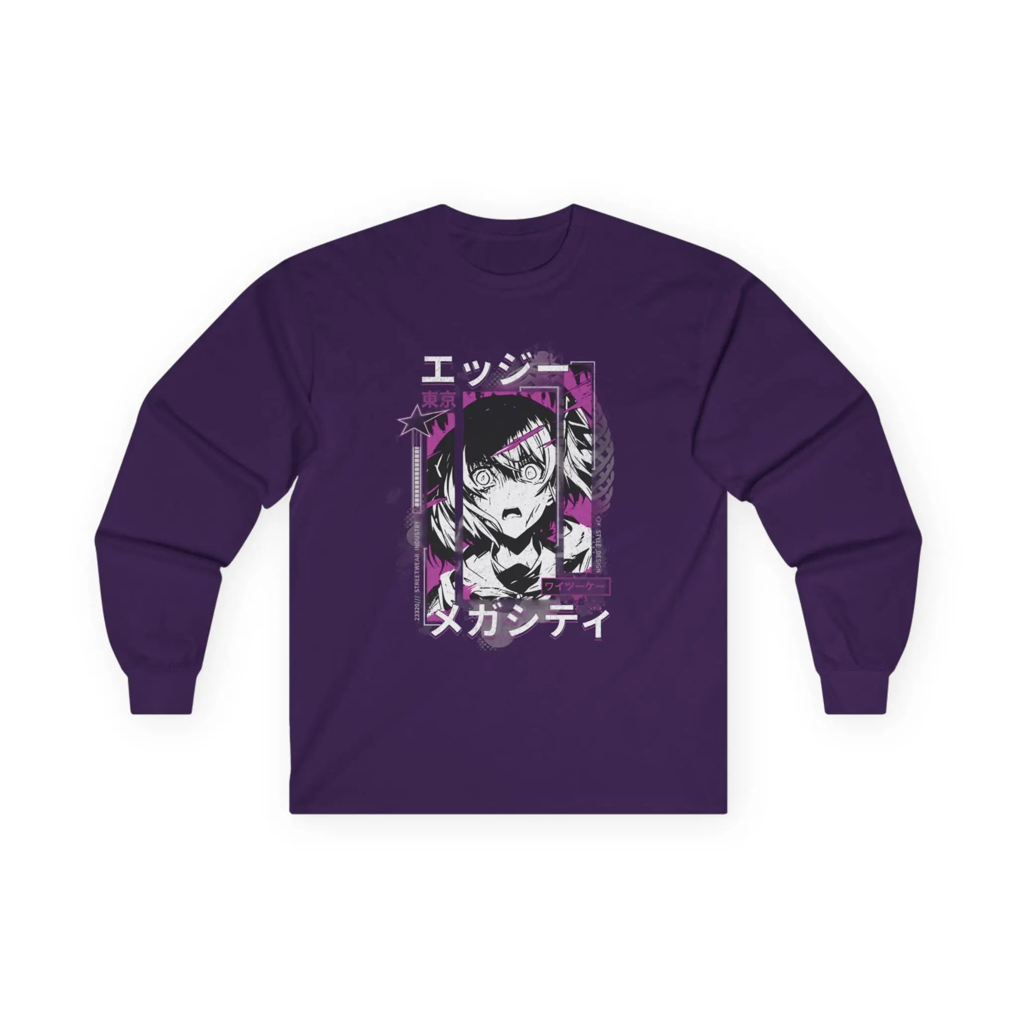 Nova Edgy Graphic Long Sleeve Tee, Stylish Unisex Apparel, Perfect for Casual Outings, Gift for Friends, Anime Lover Merchandise, Unique [...] Viva Luxe by Nova