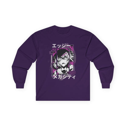 Nova Edgy Graphic Long Sleeve Tee, Stylish Unisex Apparel, Perfect for Casual Outings, Gift for Friends, Anime Lover Merchandise, Unique [...] Viva Luxe by Nova