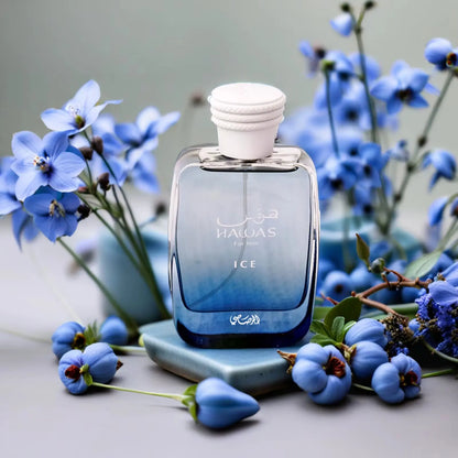RASASI Hawas Ice Eau De Parfum Spray for Men Cologne 3.4 Oz Ideal Christmas Gifts for Lover Makeup & Perfume