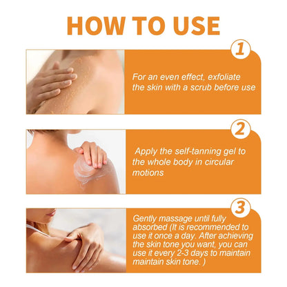 Tanning Repair Gel, Outdoor Seaside Tanning, Bronzer, Moisturizing, Healthy Complexion, Self-Care, Bronzer, Repair Gel