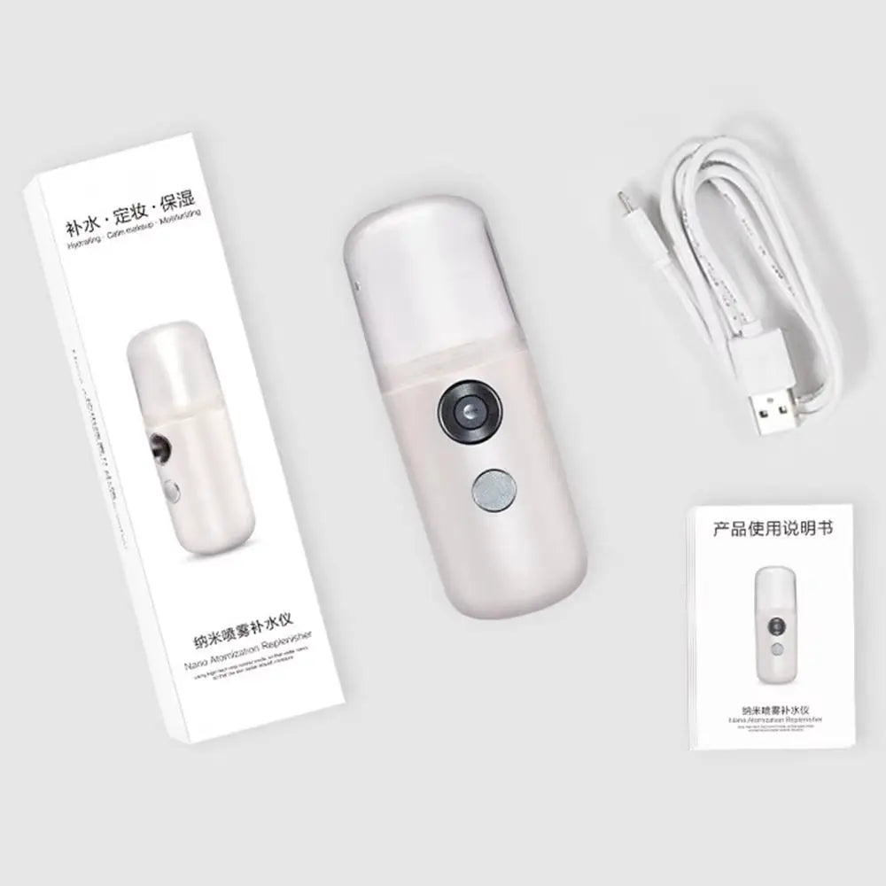 Mini 30Ml Humidifier Diffuser Nano Face Spray USB Facial Body Nebulizer Steamer Moisturizing Humidifier Skin Care