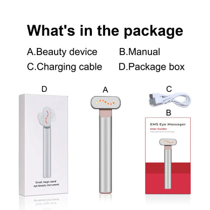 EMS Microcurrent Face Lifting Device Red Light Facial Wand Eye Neck Massager Skin Tightening anti Wrinkle Skin Care Beauty Tool