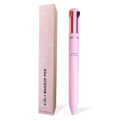 Multi-Functional 4-In-1 Makeup Pencil Eyeliner Lip Liner Eyebrow Pencil Swivel Waterproof & Sweatproof Makeup Tools