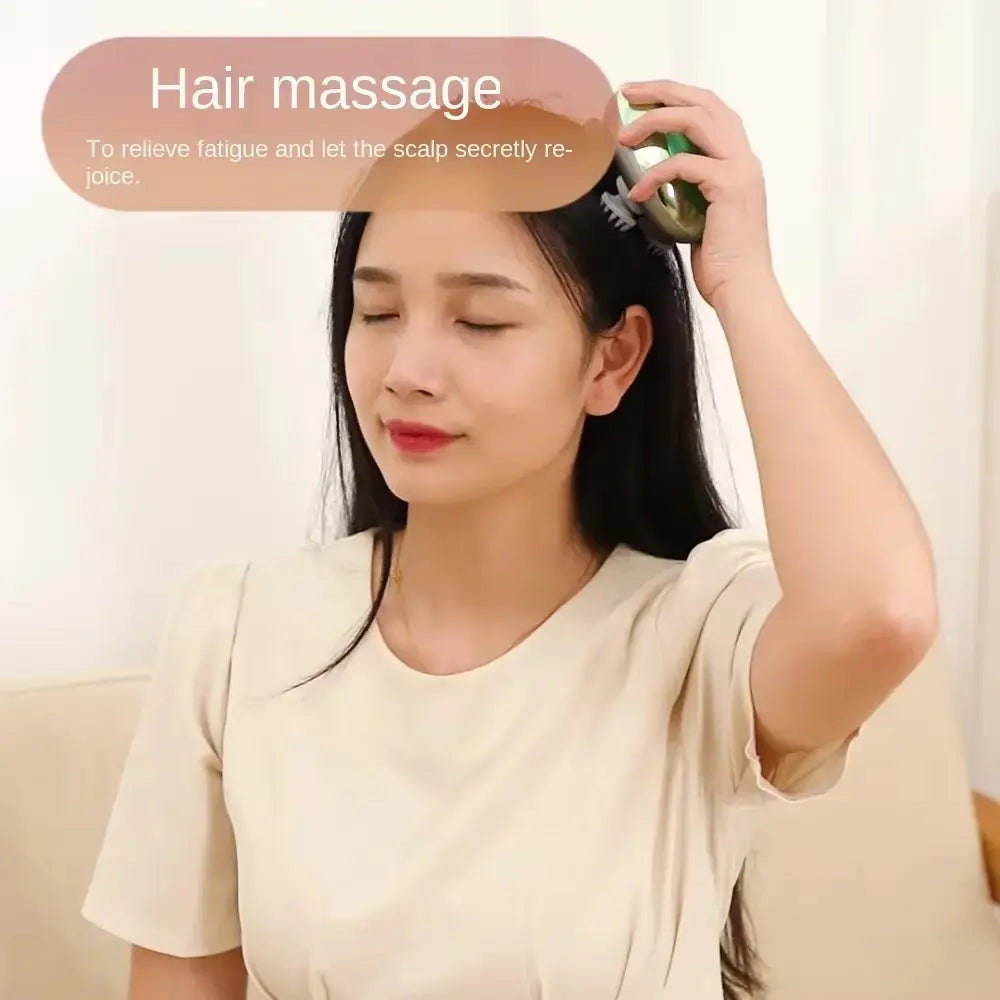 Electric Head Massage Scalp Treatment Head Massage Pressure Release Multi-Function Kneading and Vibrating Physiotherapy Device