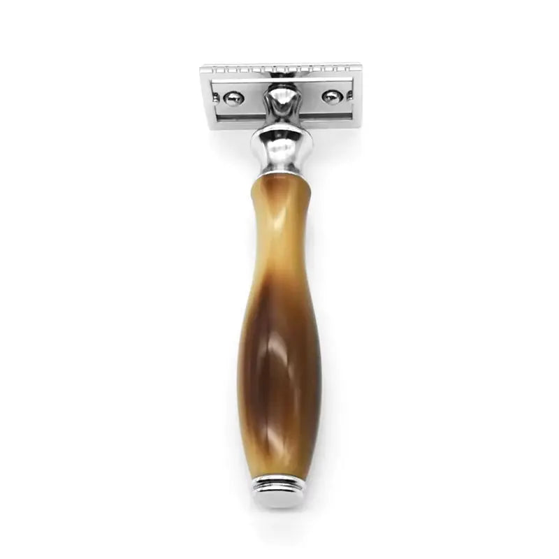 Double Edge Safety Razor for Men, with 10 Safety Razor Blades, Reusable Travel Essentials Men Razor