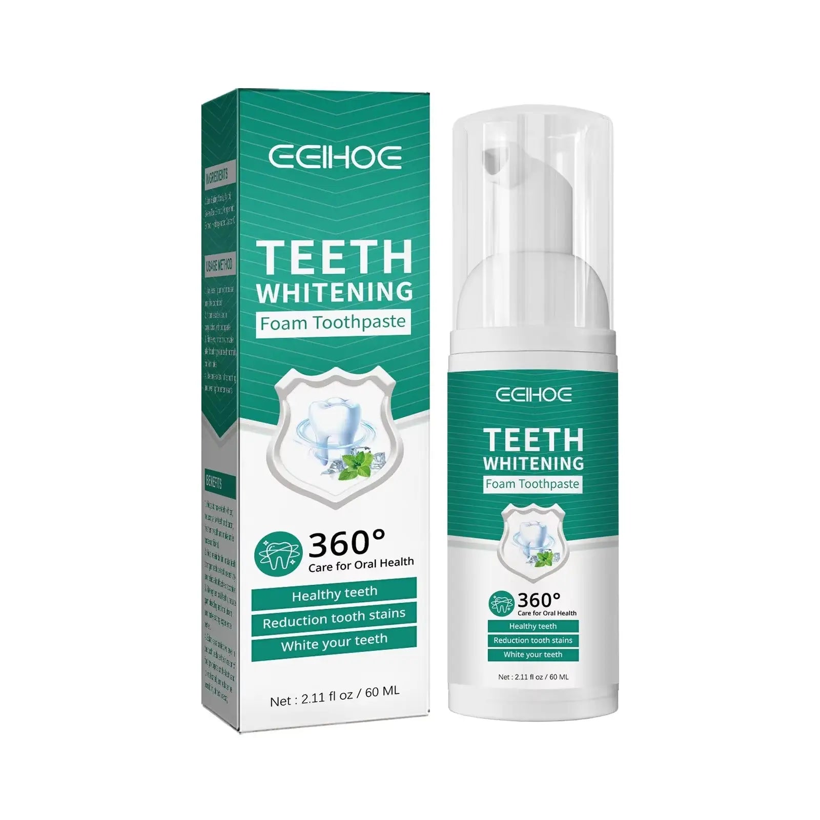 Effective Teeth Whitening Mousse Dental Cleaning Teeth Bleach Yellow Tooth Stain Remover Oral Refresh Toothpaste Mousse