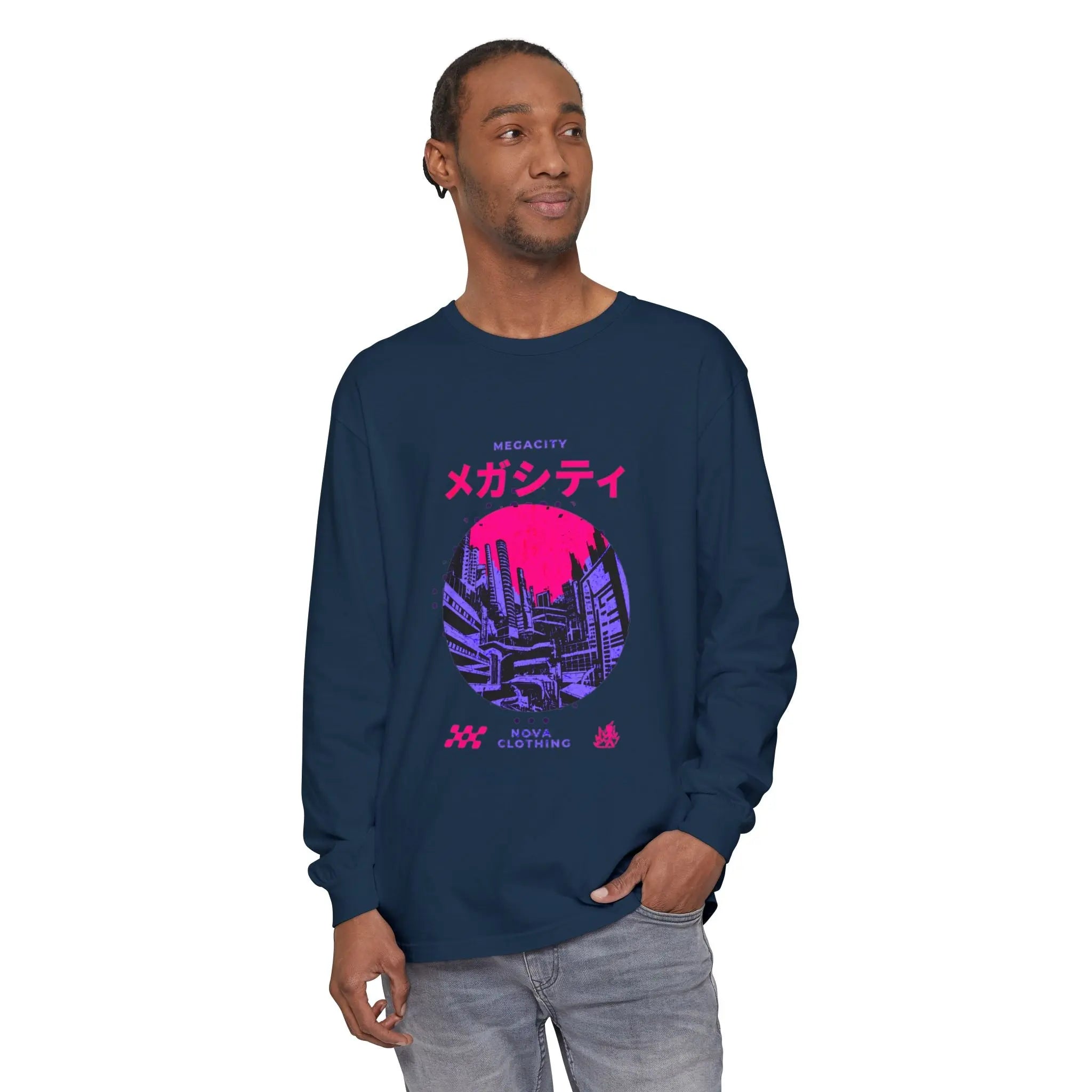 Retro Graphic Long Sleeve T-Shirt, Casual Unisex Tee, Streetwear, Gift for Him/Her, Perfect for Fall & Winter