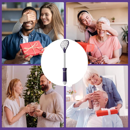 Extendable Back Scratcher - Portable Backscratchers for Men, Women, Adults, Kids - Birthday Gift for Mom & Dad, Christmas Stocking Stuffers Gifts for Dad (Purple, 1 Pack)