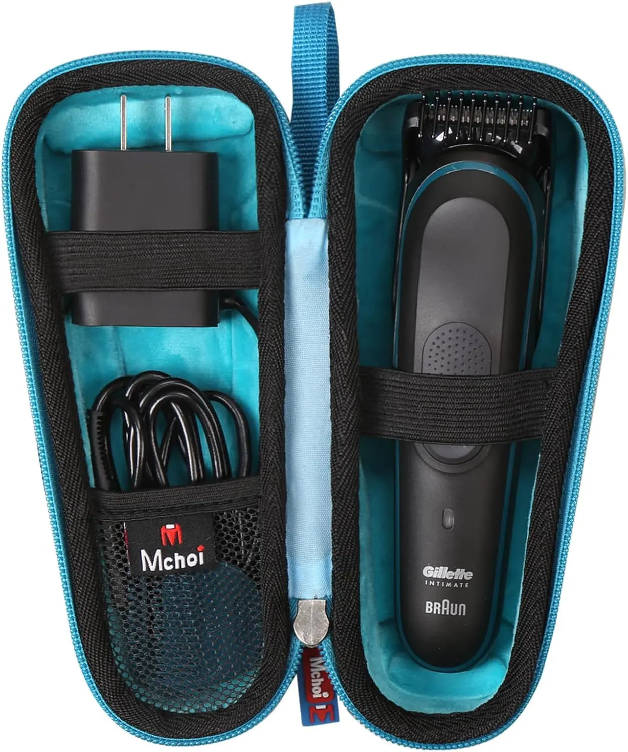 Hard Case Suitable for Gillette Intimate Men’S Manscape Pubic Hair Trimmer, Waterproof Shockproof Manscaping Body Groomer Protective Case, Case Only