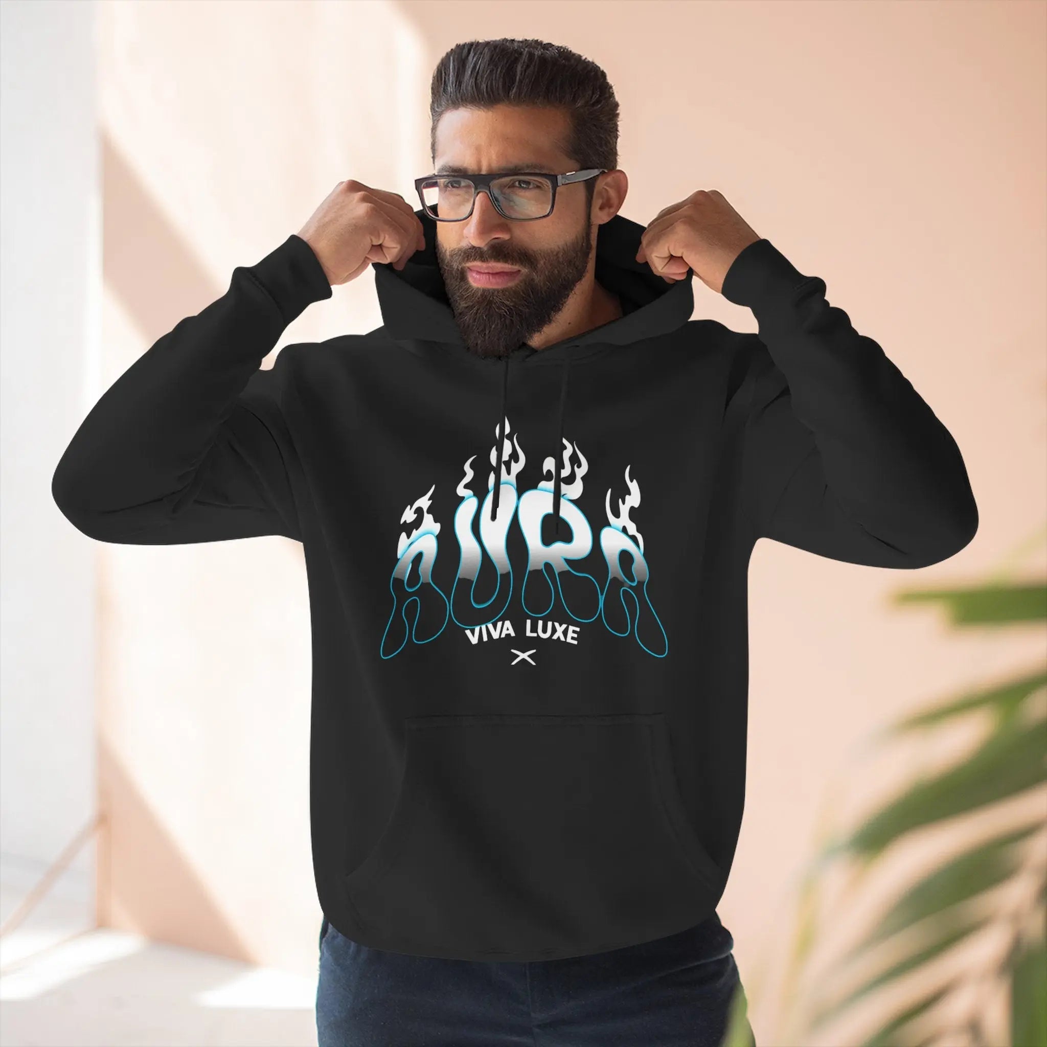 Fleece Hoodie Aura Design