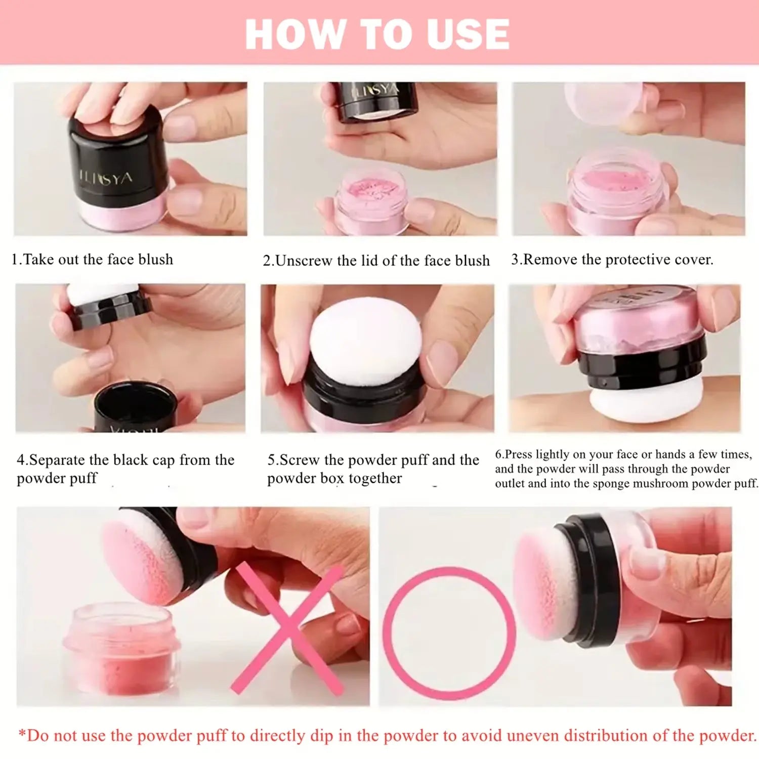 ILISYA Face Blusher Powder Cheek Rouge Nourishing Nude Makeup Brightening Complexion Repair Cosmetics Maquiagem
