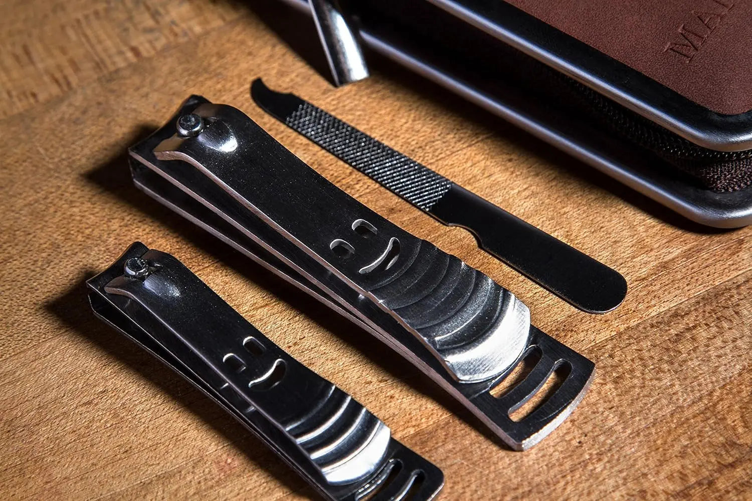 Mens Nail Grooming Kit - Nail Clippers for Men - Stainless Steel Mens Nail Clippers Set - Christmas Stocking Stuffers for Mens