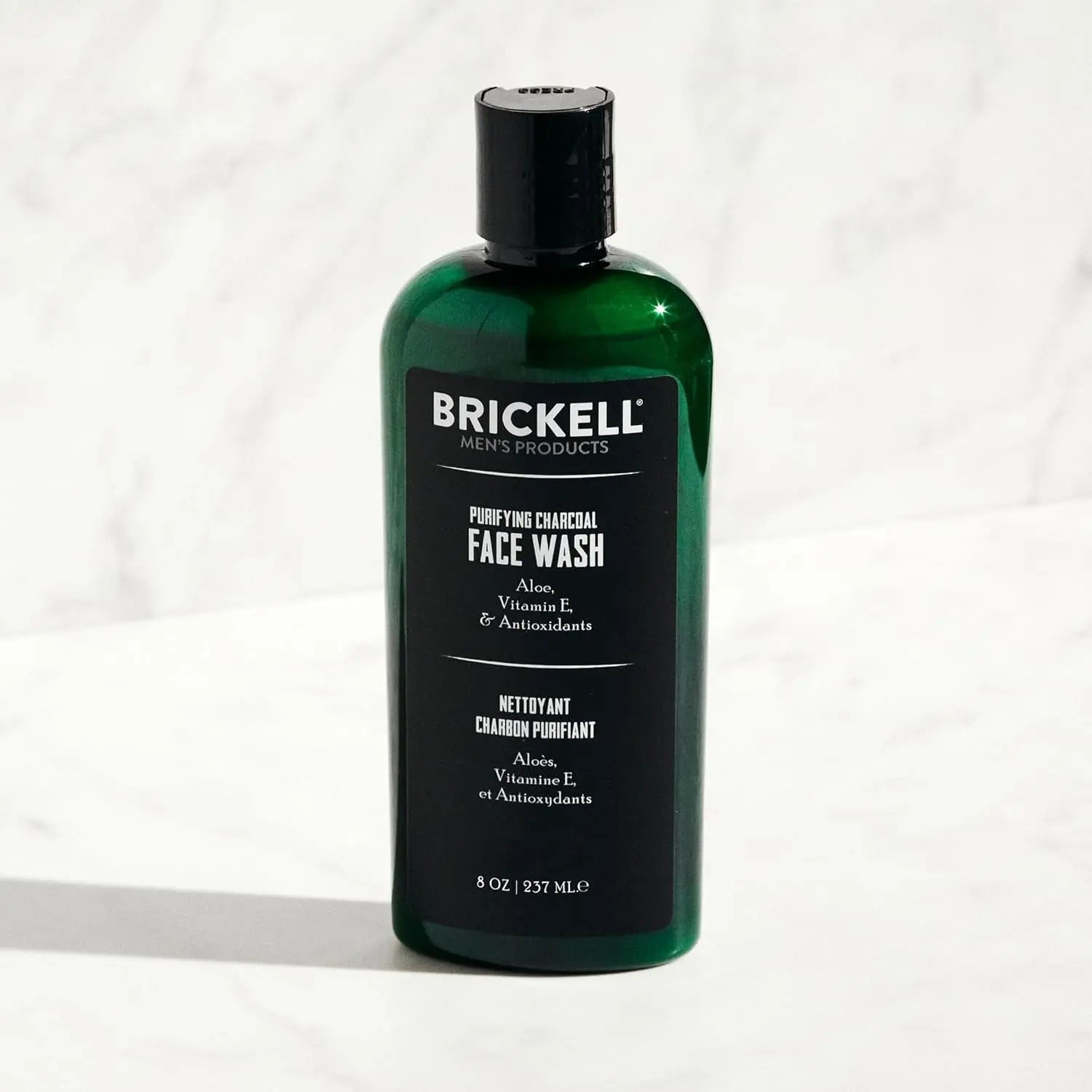 Brickell Men'S Daily Advanced Face Care Routine II, Activated Charcoal Facial Cleanser, Facial Scrub, Face Moisturizer Lotion, Natural and Organic, Scented