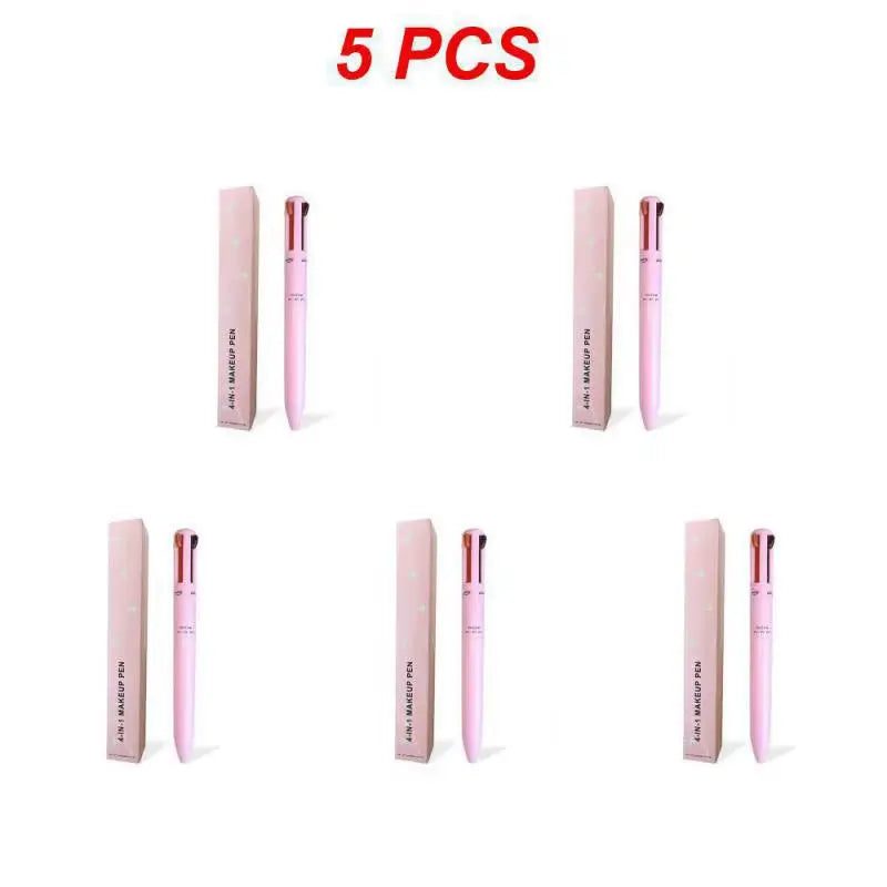 Multi-Functional 4-In-1 Makeup Pencil Eyeliner Lip Liner Eyebrow Pencil Swivel Waterproof & Sweatproof Makeup Tools