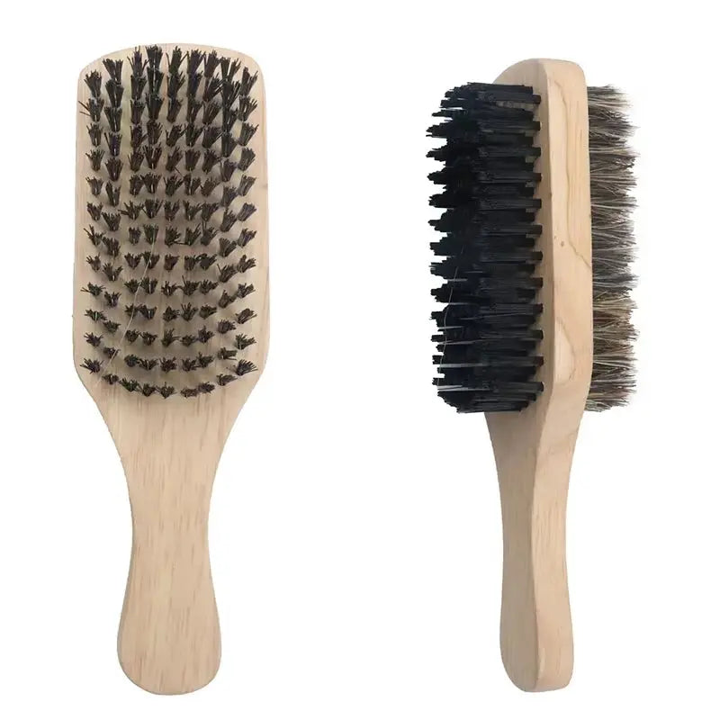 1PC Eco Friendly Boar Bristle Men'S Shaving Brush Portable Barber Natural Beard Brush for Facial Cleaning Mustache Tools