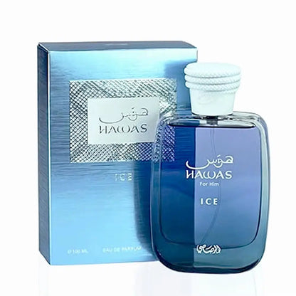 RASASI Hawas Ice Eau De Parfum Spray for Men Cologne 3.4 Oz Ideal Christmas Gifts for Lover Makeup & Perfume