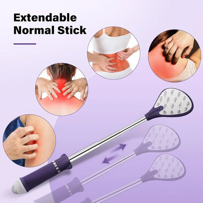 Extendable Back Scratcher - Portable Backscratchers for Men, Women, Adults, Kids - Birthday Gift for Mom & Dad, Christmas Stocking Stuffers Gifts for Dad (Purple, 1 Pack)