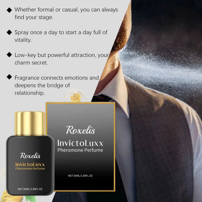 50Ml Glamour Men Perfume Spray Bergamot Cologne Light Fragrance Romantic Pheromone Dating Atmosphere Flirting Perfume