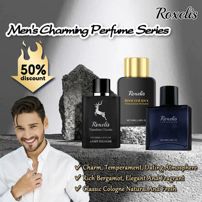 50Ml Glamour Men Perfume Spray Bergamot Cologne Light Fragrance Romantic Pheromone Dating Atmosphere Flirting Perfume